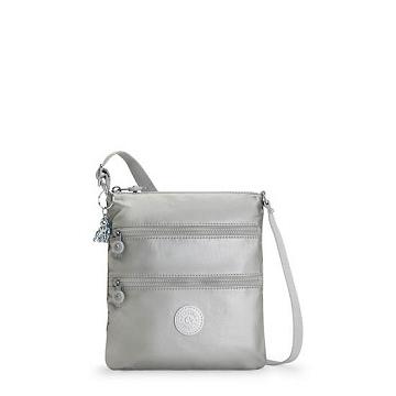 Torby Mini Kipling Keiko Metallic Crossbody Srebrne | PL 1882FD